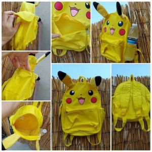 Pokemon Pikachu Mini Backpack WITH Water Bottle Pocket!